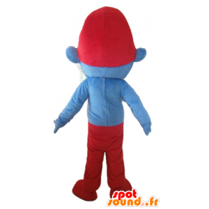 Mascot av Papa Smurf, berømt tegneseriefigur - MASFR23540 - Mascottes Les Schtroumpf