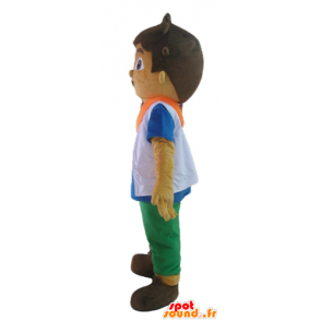 Boy Mascot, teenagerské, školáka s oranžovou čelenkou - MASFR23542 - Maskoti chlapci a dívky