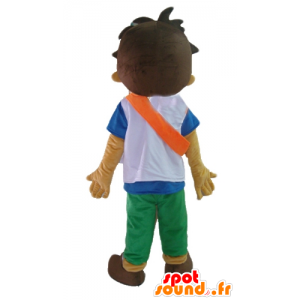 Boy Mascot, teenagerské, školáka s oranžovou čelenkou - MASFR23542 - Maskoti chlapci a dívky