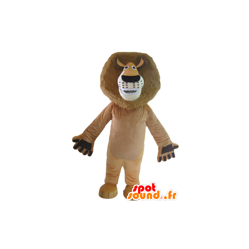 Mascot Alex, famoso leão dos desenhos animados Madagascar - MASFR23545 - Celebridades Mascotes