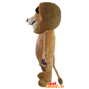 Alex mascot, lion famous cartoon Madagascar - MASFR23545 - Mascots famous characters