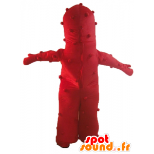 Maskotti ulkomaalainen cyclops punainen jättiläinen ja hauska - MASFR23546 - Mascottes non-classées