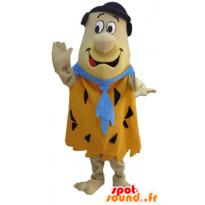 Mascot Fred Flintstone, personagem de desenho animado famosa - MASFR23547 - Celebridades Mascotes