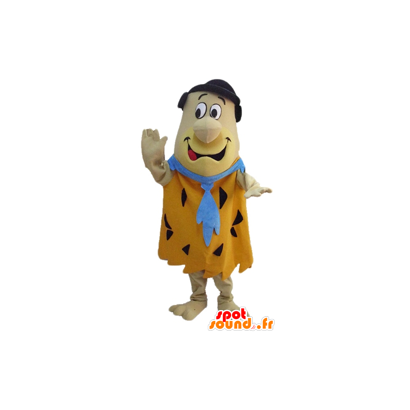 Mascot Fred Flintstone, personagem de desenho animado famosa - MASFR23547 - Celebridades Mascotes