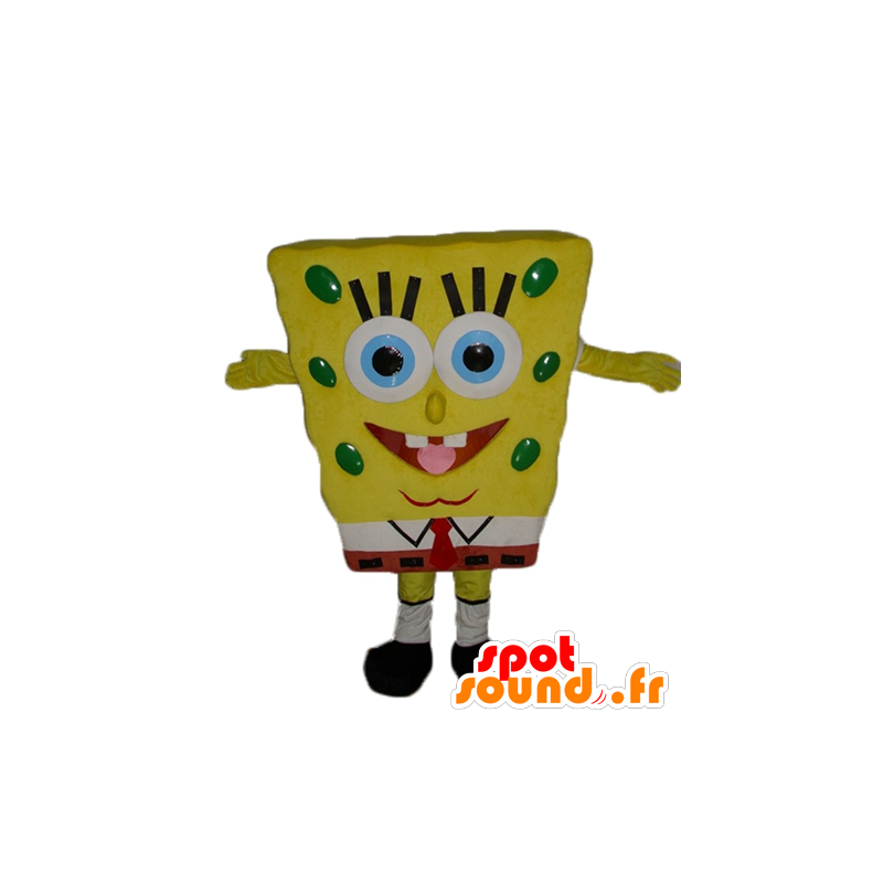 Mascotte de Bob l'éponge, personnage jaune de dessin animé - MASFR23549 - Mascottes Bob l'éponge