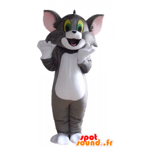 Tom mascotte, de beroemde grijze en witte kat Looney Tunes - MASFR23551 - Mascottes Tom and Jerry