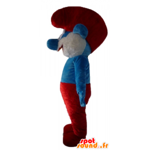 Mascote de Papai Smurf, personagem de desenho animado famosa - MASFR23553 - Mascottes Les Schtroumpf