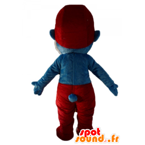 Maskotti Papa Smurffi, kuuluisa sarjakuvahahmo - MASFR23553 - Mascottes Les Schtroumpf