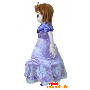 Princess Mascot, i en pen lilla kjole - MASFR23554 - menneskelige Maskoter