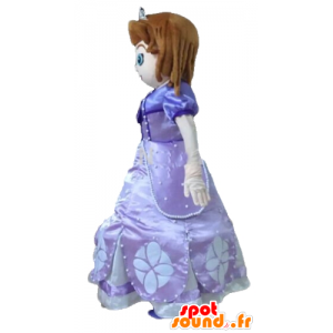 Princess mascot, in a nice purple dress - MASFR23554 - Human mascots