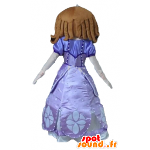 Princess Mascot, i en pen lilla kjole - MASFR23554 - menneskelige Maskoter