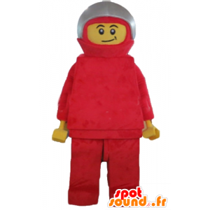 Mascot Lego, kuljettaja, jolla on yhdistelmä ja kuuloke - MASFR23555 - julkkikset Maskotteja