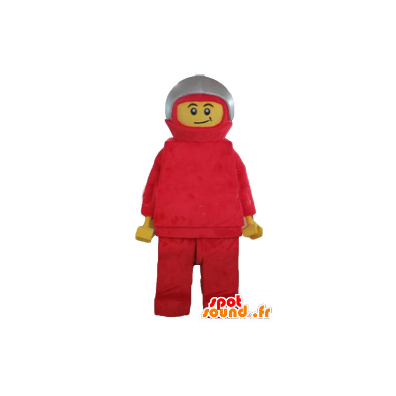 Mascotte Lego, autista, con una combinazione e un casco - MASFR23555 - Famosi personaggi mascotte