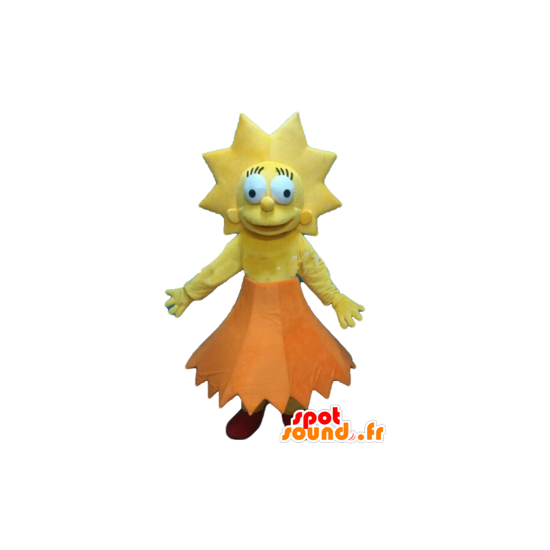 Mascot Lisa Simpson, de beroemde dochter van de Simpsons-serie - MASFR23556 - Mascottes The Simpsons