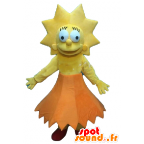 Mascot Lisa Simpson, de beroemde dochter van de Simpsons-serie - MASFR23556 - Mascottes The Simpsons