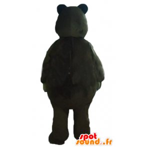 Mascotte grandes osos marrones y beige, regordetes y divertidos - MASFR23561 - Oso mascota