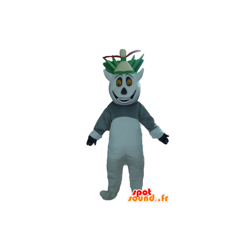 Madagaskar tecknad lemurmaskot - Spotsound maskot
