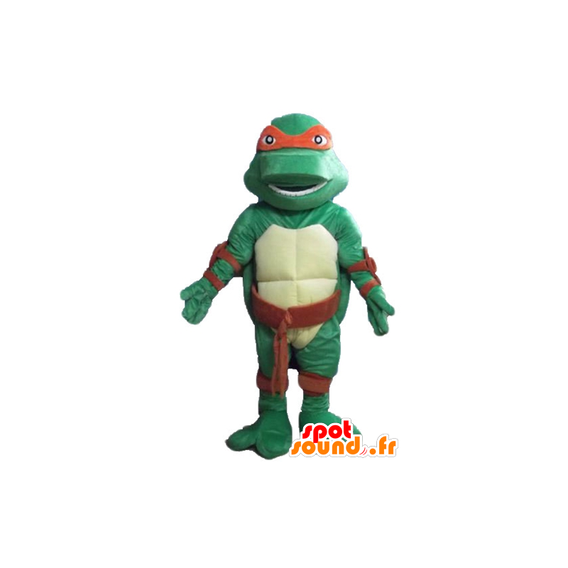 Mascot Raphael, de beroemde ninja schildpad rode hoofdband - MASFR23565 - Celebrities Mascottes