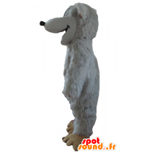 Grande mascote rato branco, muito peludo - MASFR23569 - rato Mascot