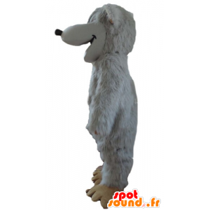 Mascotte large white rat, very hairy - MASFR23569 - Mouse mascot