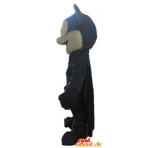 Mascot preto e morcego bege, gigante - MASFR23572 - rato Mascot