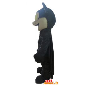 Mascotte de chauve-souris noire et beige, géante - MASFR23572 - Mascotte de souris