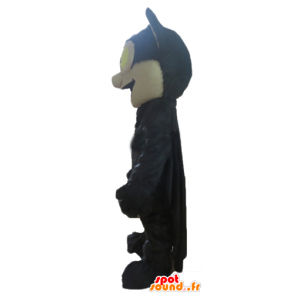 Mascot zwart en beige vleermuis, reuze - MASFR23572 - Mouse Mascot