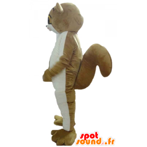 Eichhörnchen Maskottchen, braun und weiß lemur - MASFR23574 - Maskottchen Eichhörnchen