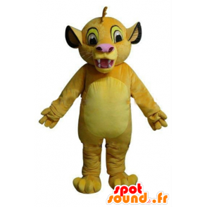 Simba maskot, slavný lev The Lion King - MASFR23578 - Celebrity Maskoti