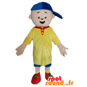 Mascot menino, amarelo e azul vestida - MASFR23580 - Mascotes Boys and Girls