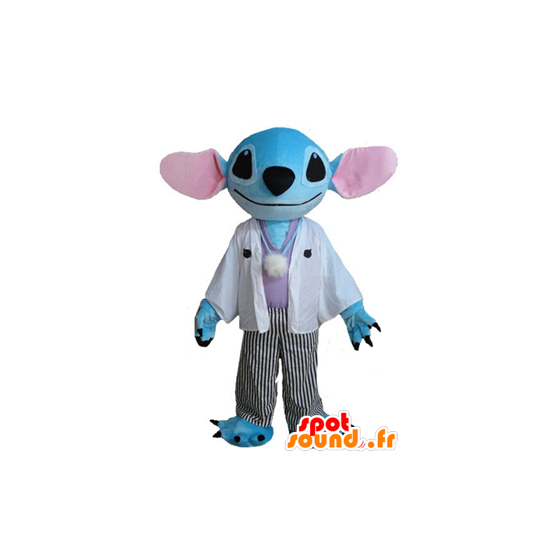 Mascotte de Stitch, l'extra-terrestre bleu de Lilo et Stitch - MASFR23581 - Mascottes Personnages célèbres