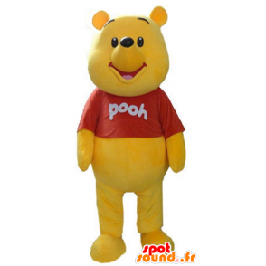 Mascotte de Winnie l'ourson, célèbre ours jaune de dessin animé - MASFR23585 - Mascottes Winnie l'ourson