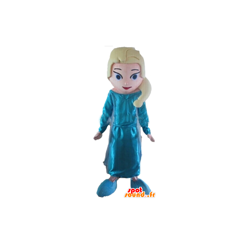 マスコットエルサ、有名なディズニーの雪の王女-MASFR23590-有名なキャラクターのマスコット