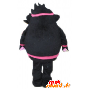 Mascotte de bonhomme, de singe noir et rose - MASFR23593 - Mascottes Singe