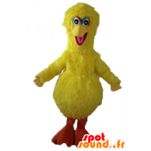 Stor fuglemaskot, berømt gul fugl af Sesam-gaden - Spotsound
