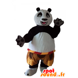 Mascot Po, o panda famoso desenho animado Kung Fu Panda - MASFR23596 - Celebridades Mascotes