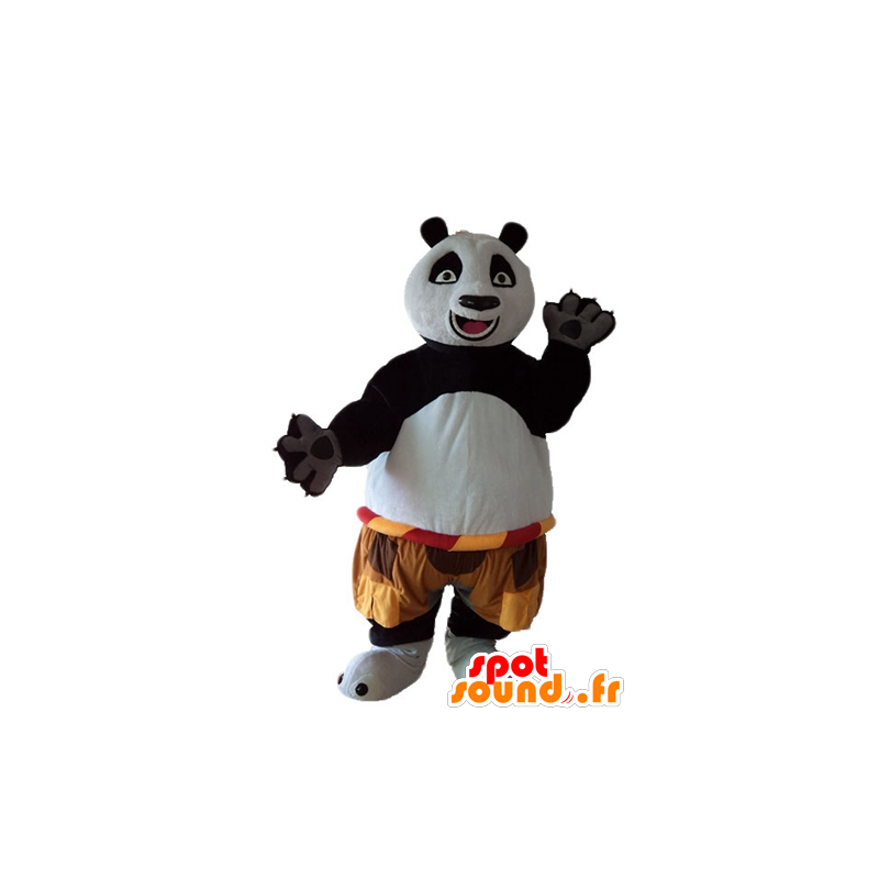 Mascot Po, o panda famoso desenho animado Kung Fu Panda - MASFR23596 - Celebridades Mascotes