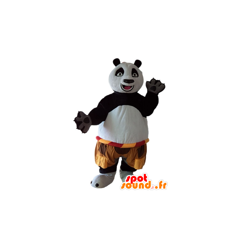 Maskot Po, den berömda pandaen från tecknade Kung Fu Panda -