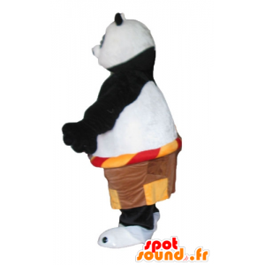 Maskot Po, den berömda pandaen från tecknade Kung Fu Panda -