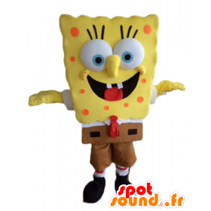 Mascot SpongeBob, caráter amarelo dos desenhos animados - MASFR23597 - Mascotes Bob Esponja