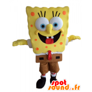 Svampbob maskot, gul seriefigur - Spotsound maskot