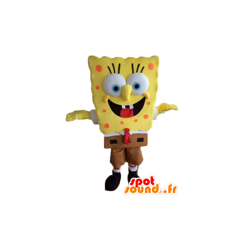Maskot SpongeBob, žlutá kreslená postavička - MASFR23597 - Bob houba Maskoti