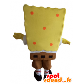 SvampeBob maskot, gul tegneseriefigur - Spotsound maskot kostume