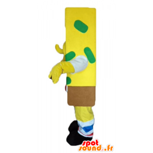 SvampeBob maskot, gul tegneseriefigur - Spotsound maskot kostume