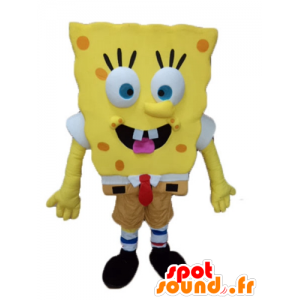 Mascotte de Bob l'éponge, personnage jaune de dessin animé - MASFR23599 - Mascottes Bob l'éponge