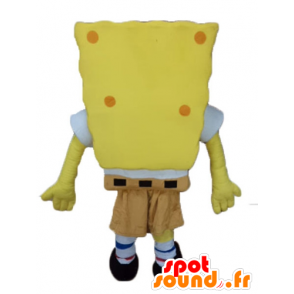 Mascotte de Bob l'éponge, personnage jaune de dessin animé - MASFR23599 - Mascottes Bob l'éponge