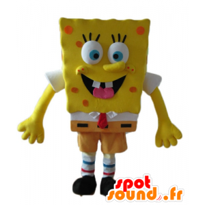 Mascot SpongeBob, caráter amarelo dos desenhos animados - MASFR23600 - Mascotes Bob Esponja