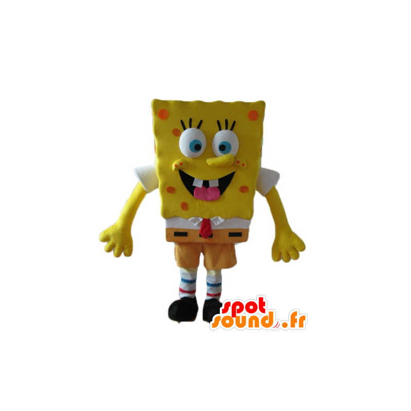Maskot SpongeBob, žlutá kreslená postavička - MASFR23600 - Bob houba Maskoti