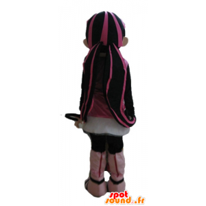 Gothic mascotte meisje met gekleurd haar - MASFR23606 - Mascottes Boys and Girls