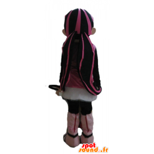 Gothic maskot dívka s vlasy barvené - MASFR23606 - Maskoti chlapci a dívky